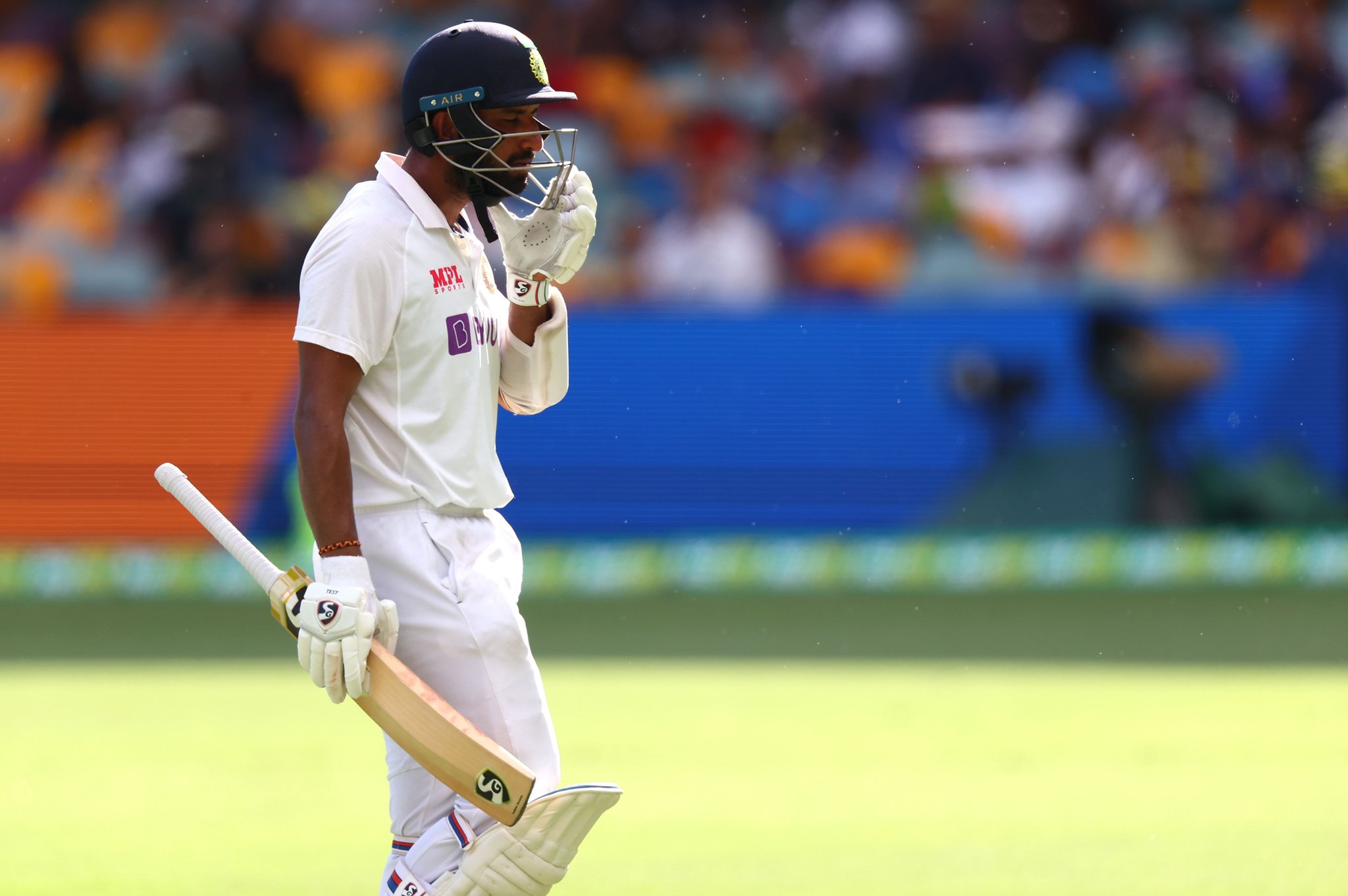 Pujara ground down the Aussie bowlers four Tests in a row