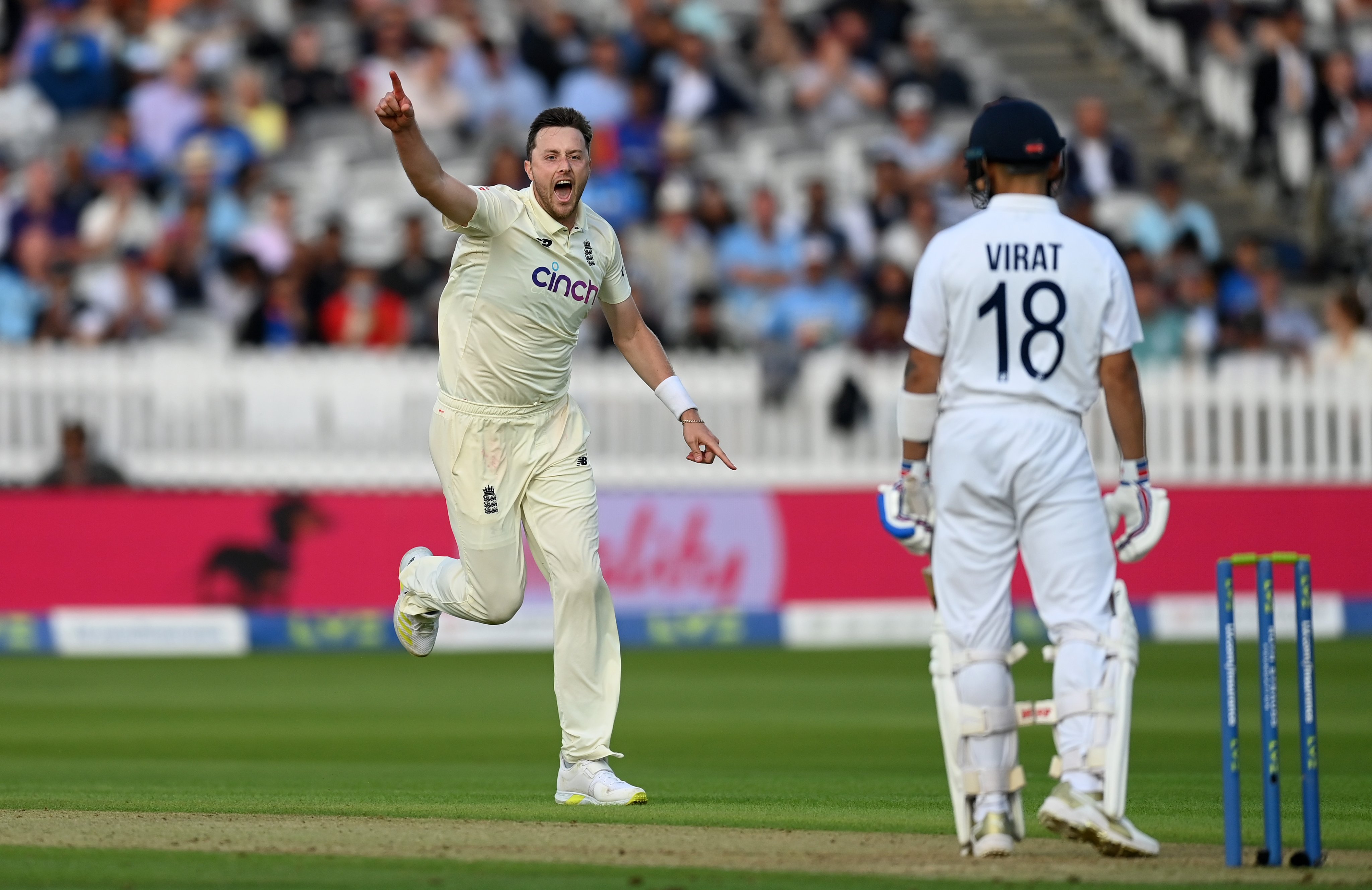 Kohli was undone by Ollie Robinson in India's second innings at Headingley