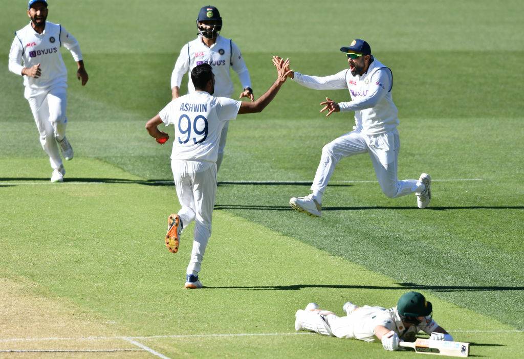 Ashwin during the Australia tour