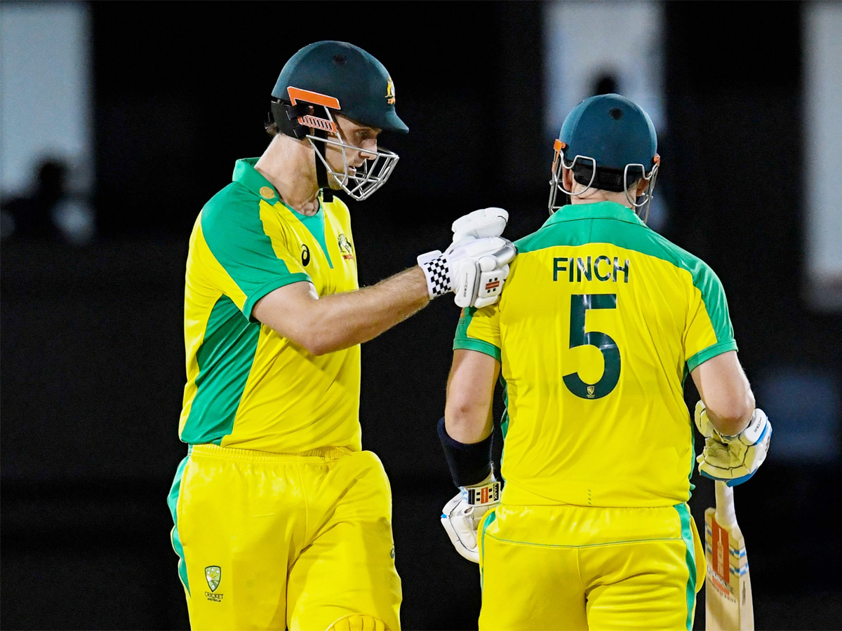 Marsh in action against West Indies 