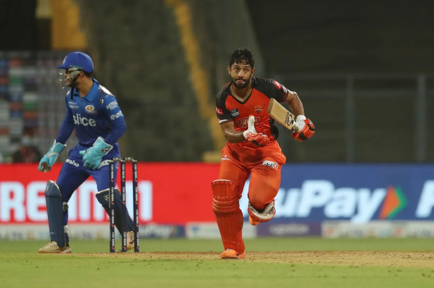 Rahul Tripathi played a crucial knock with half-century against MI