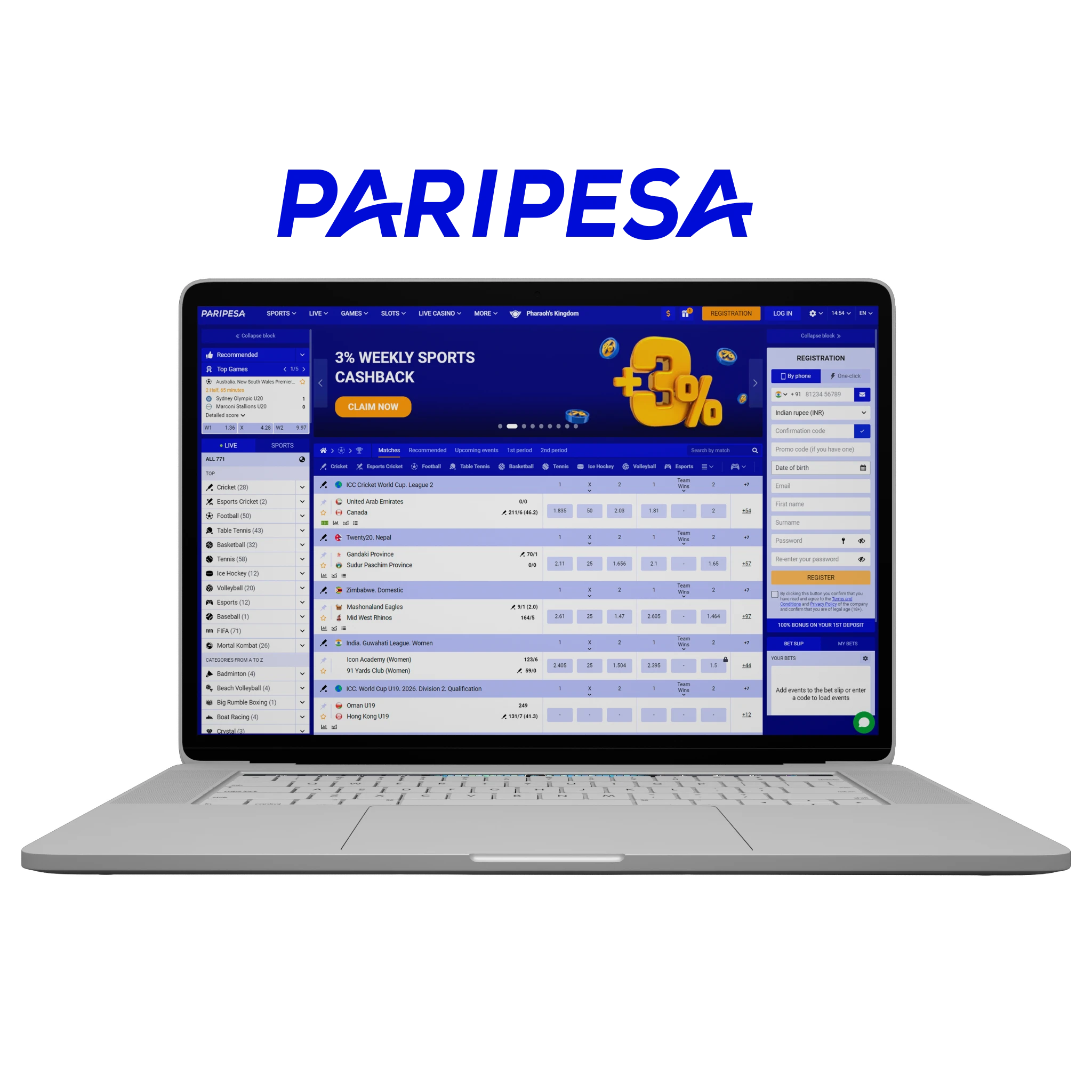 Paripesa is one of the best sports betting platform with the highest odds.