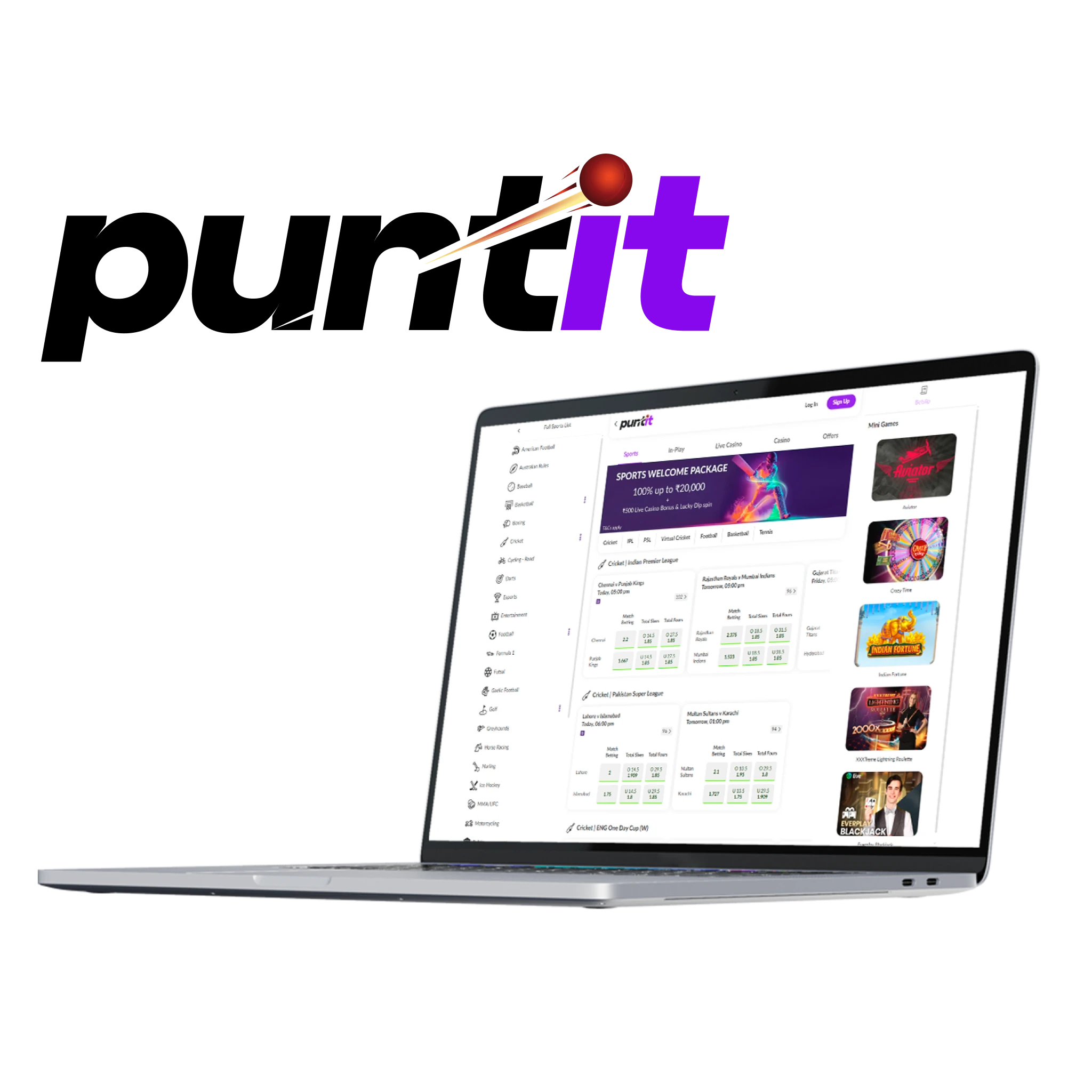 Puntit – Fast and Simple Betting Website.