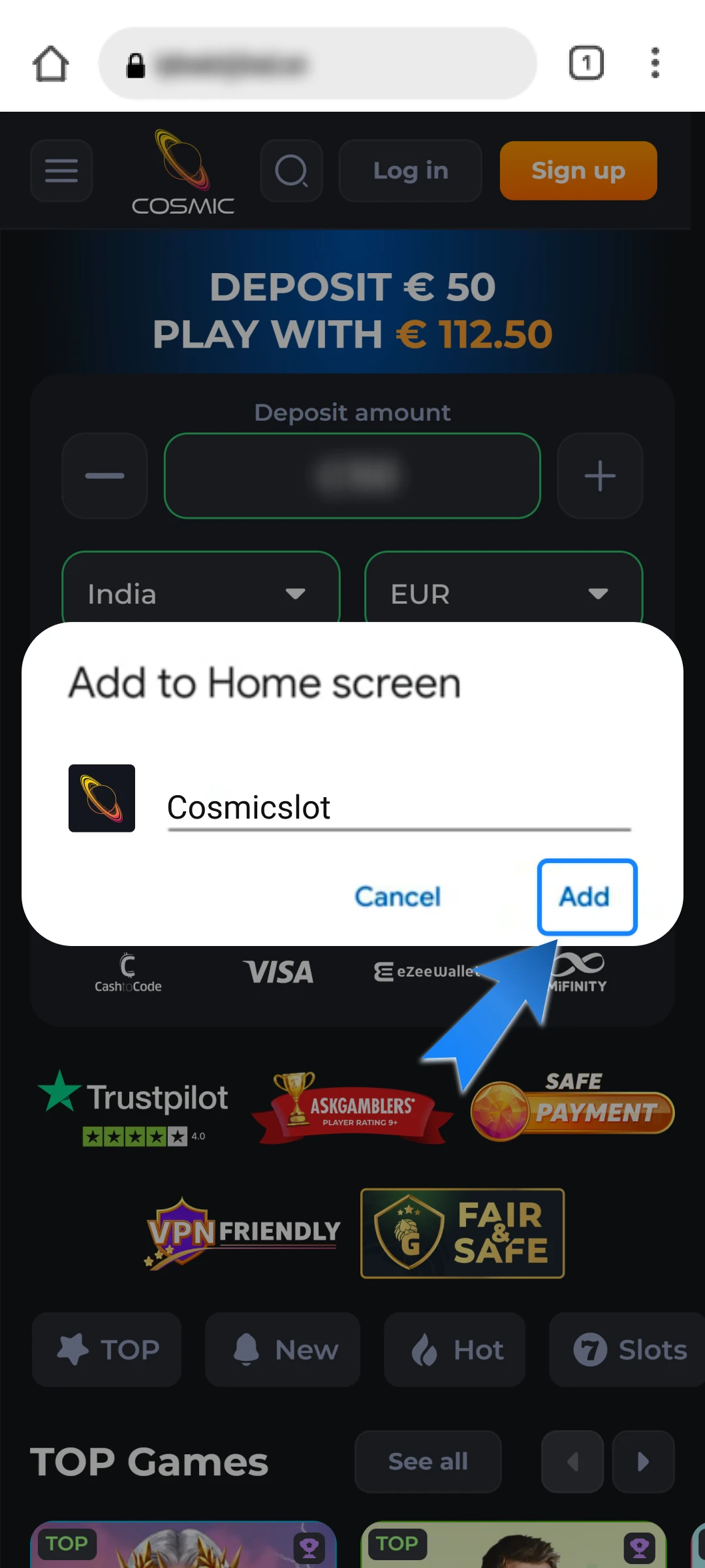 Tap Add to finish.