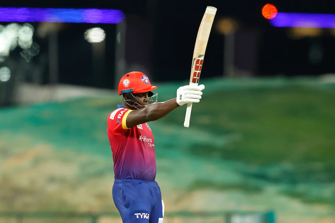 Rovman Powell of Dubai Capitals