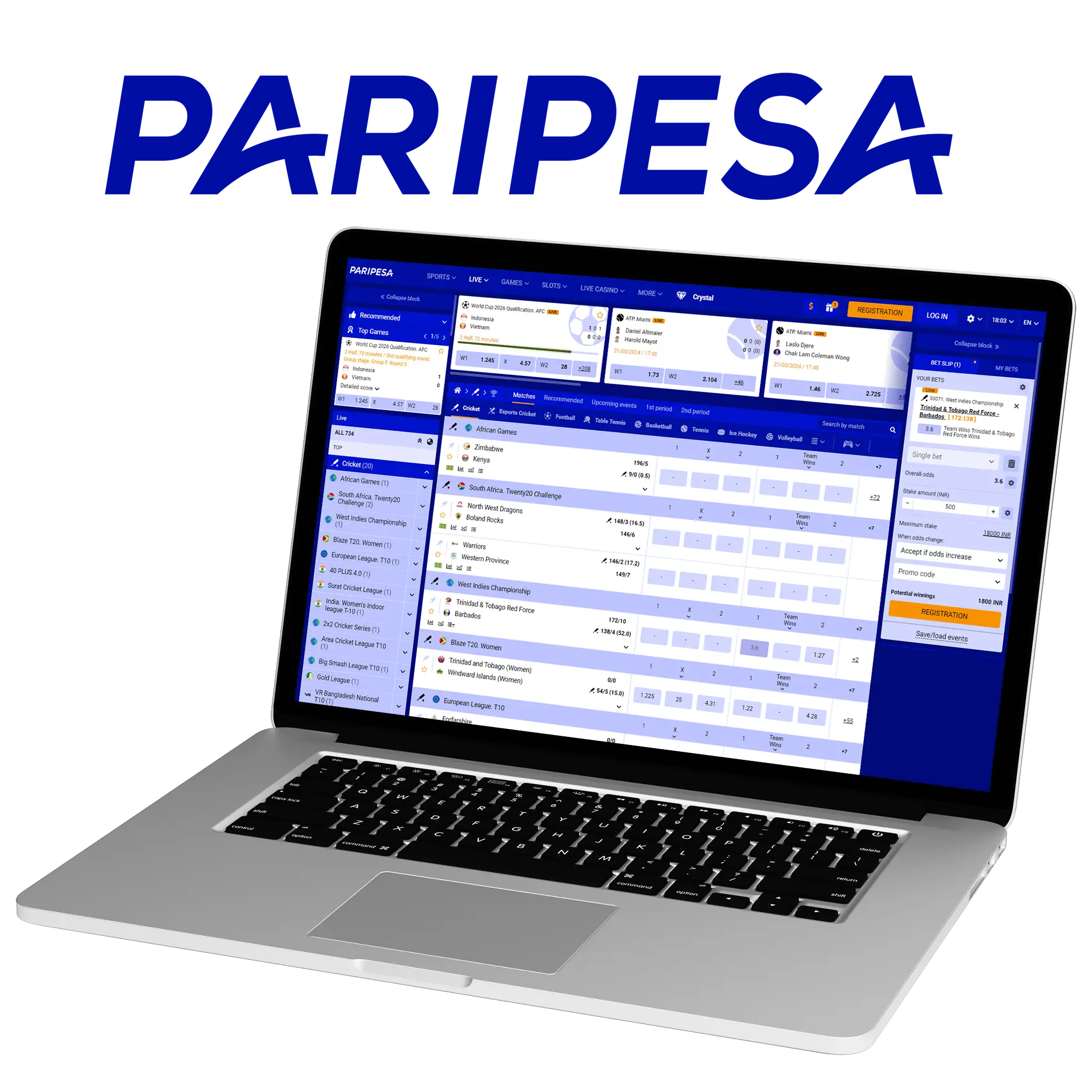 Paripesa is a platform where cricket betting can be registered on a daily basis.